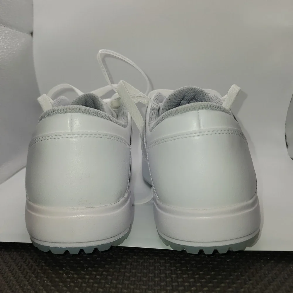 NIKE Jordan ADG 5 Golf Shoes Triple White Leather Spiked FZ4153-100 Mens 9.5